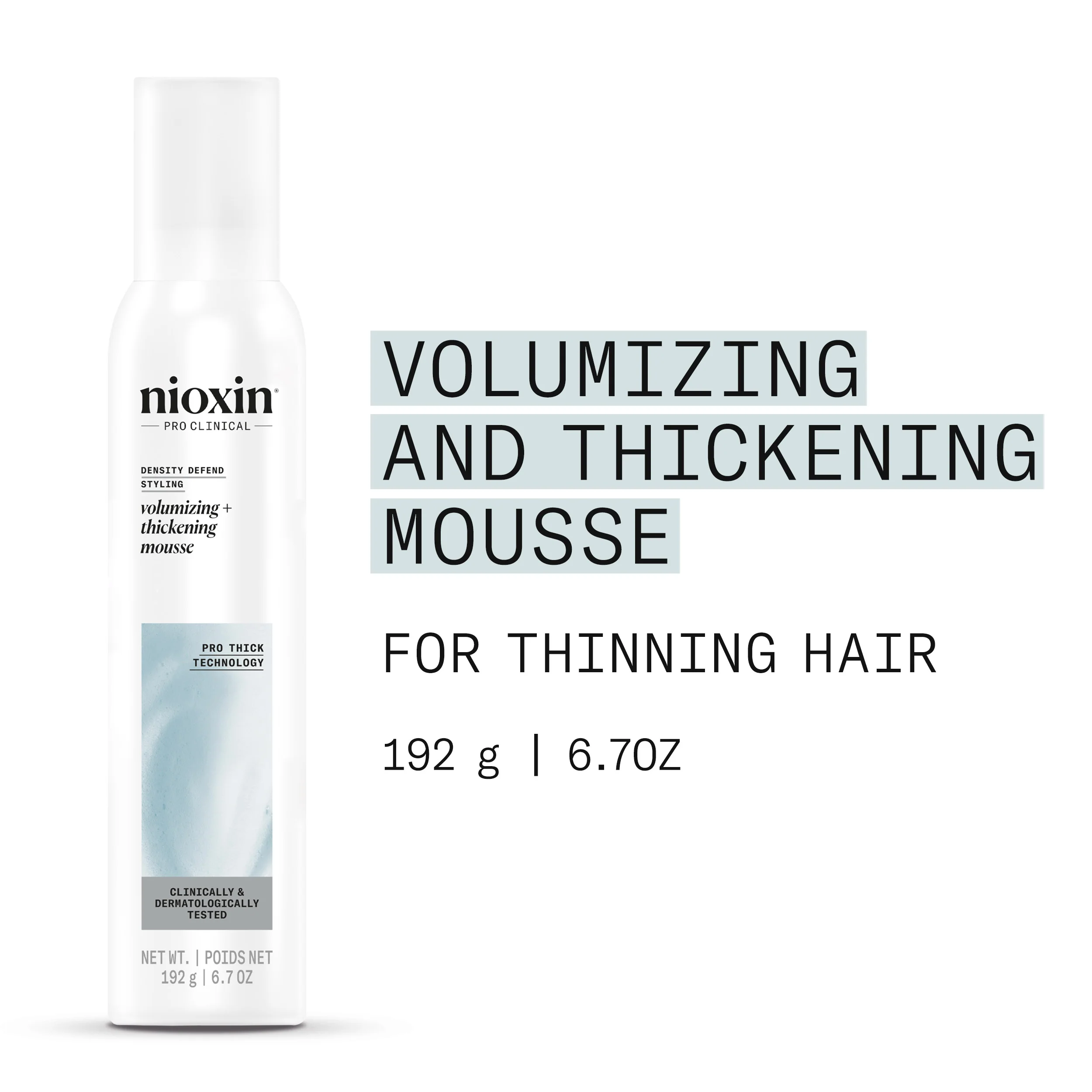 Nioxin Density Defend Styling Volumizing + Thickening Mousse, 192g - Image 3