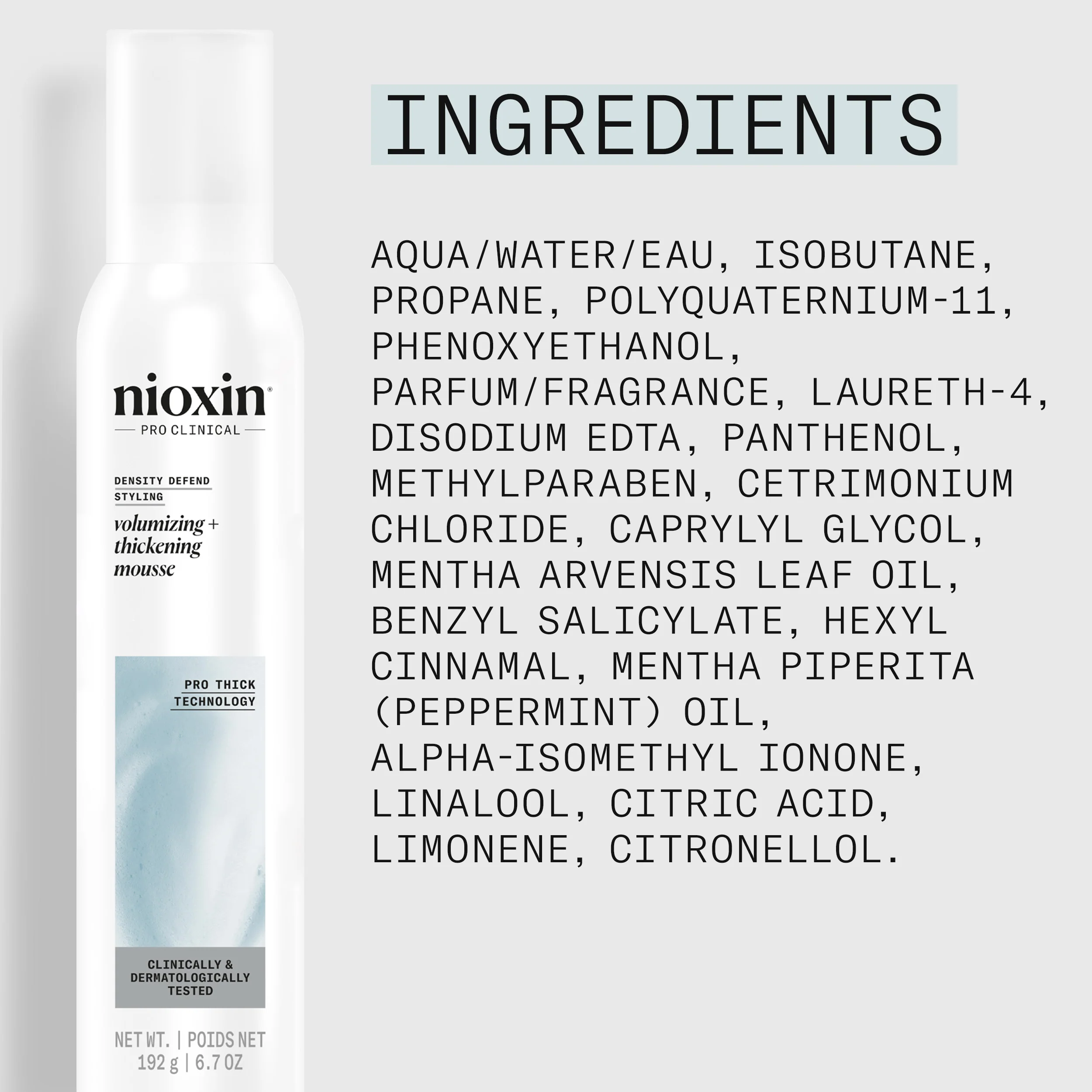 Nioxin Density Defend Styling Volumizing + Thickening Mousse, 192g - Image 8