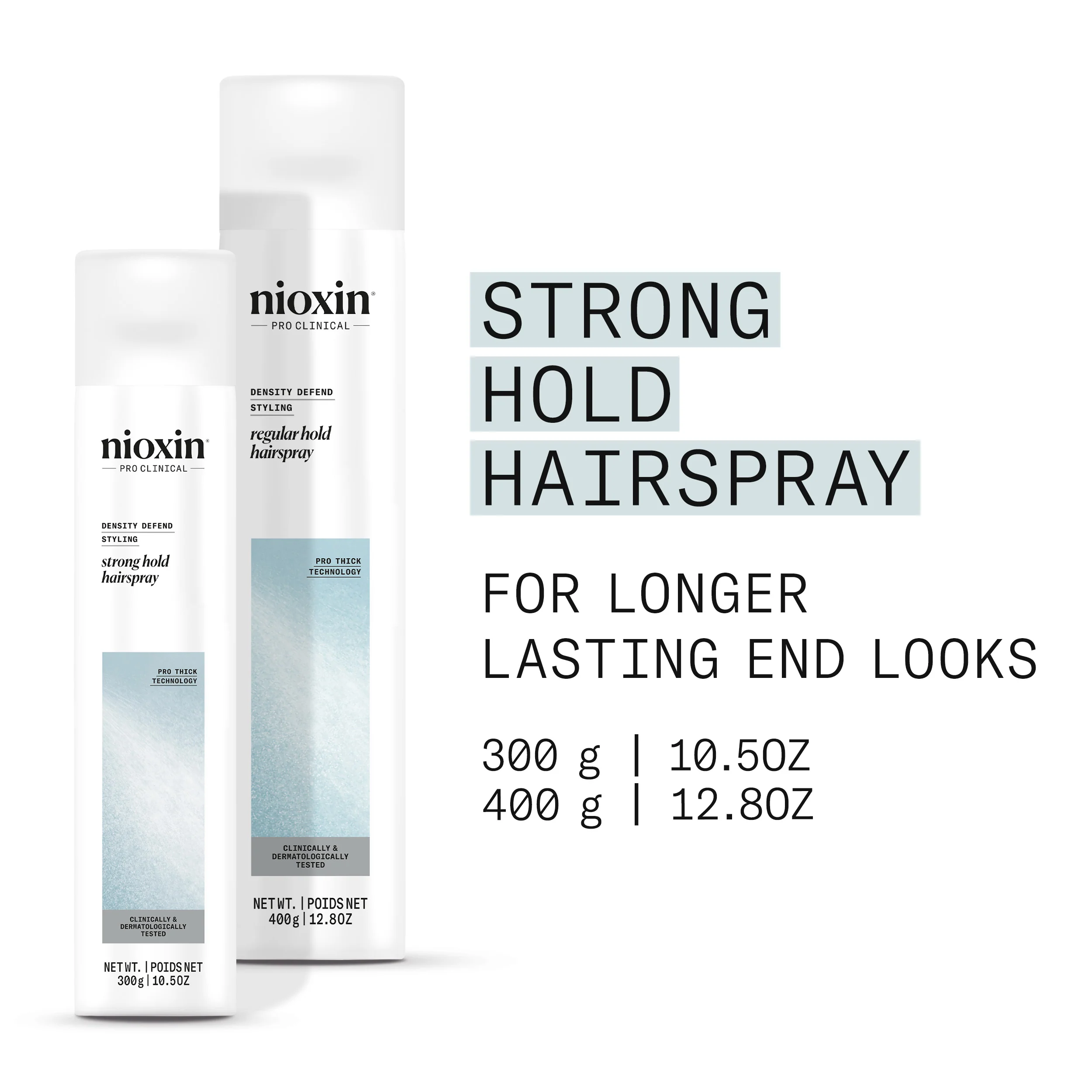 Nioxin Density Defend Styling Strong Hold Hairspray - For Long-Lasting Hairstyles, 300g - Image 3