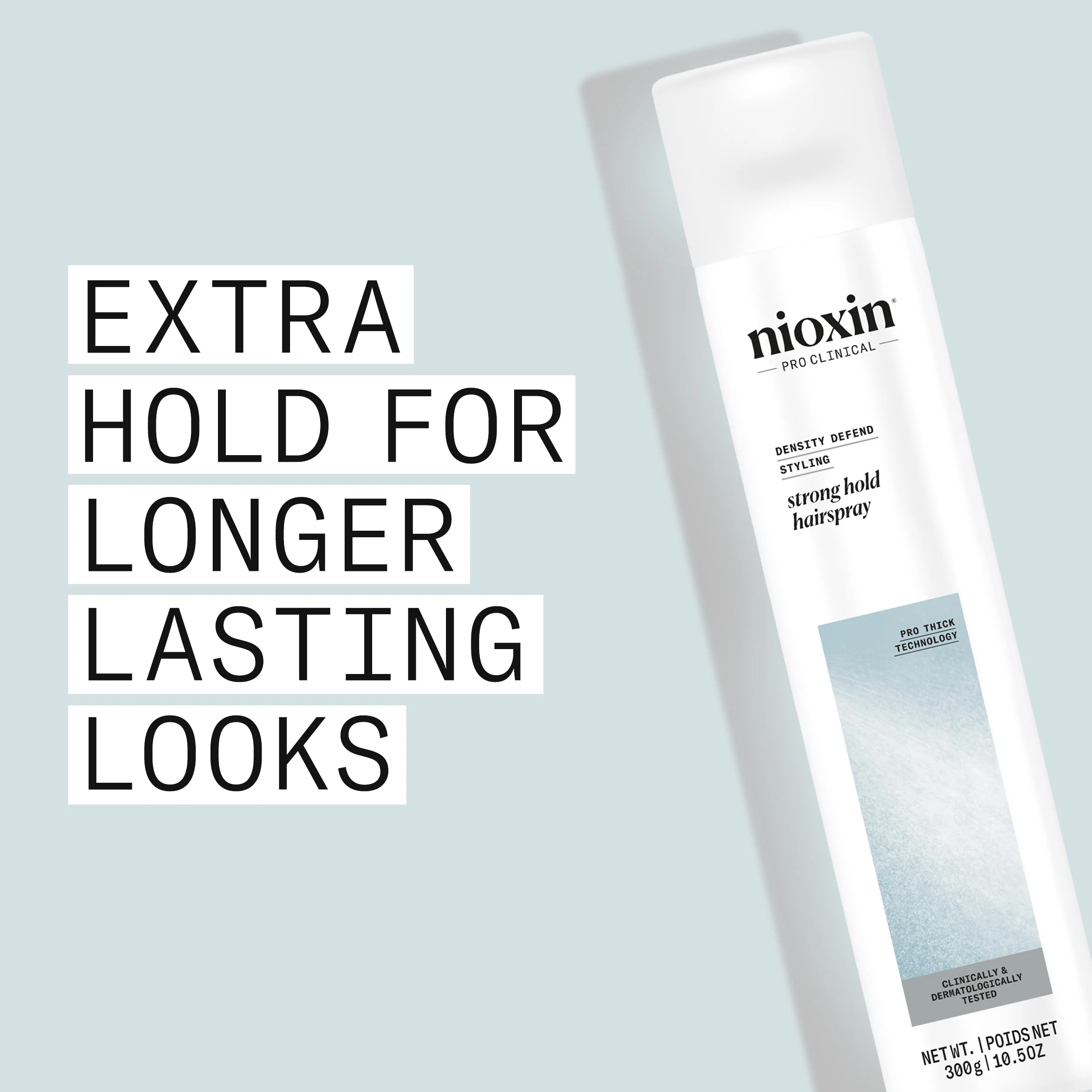 Nioxin Density Defend Styling Strong Hold Hairspray - For Long-Lasting Hairstyles, 300g - Image 4