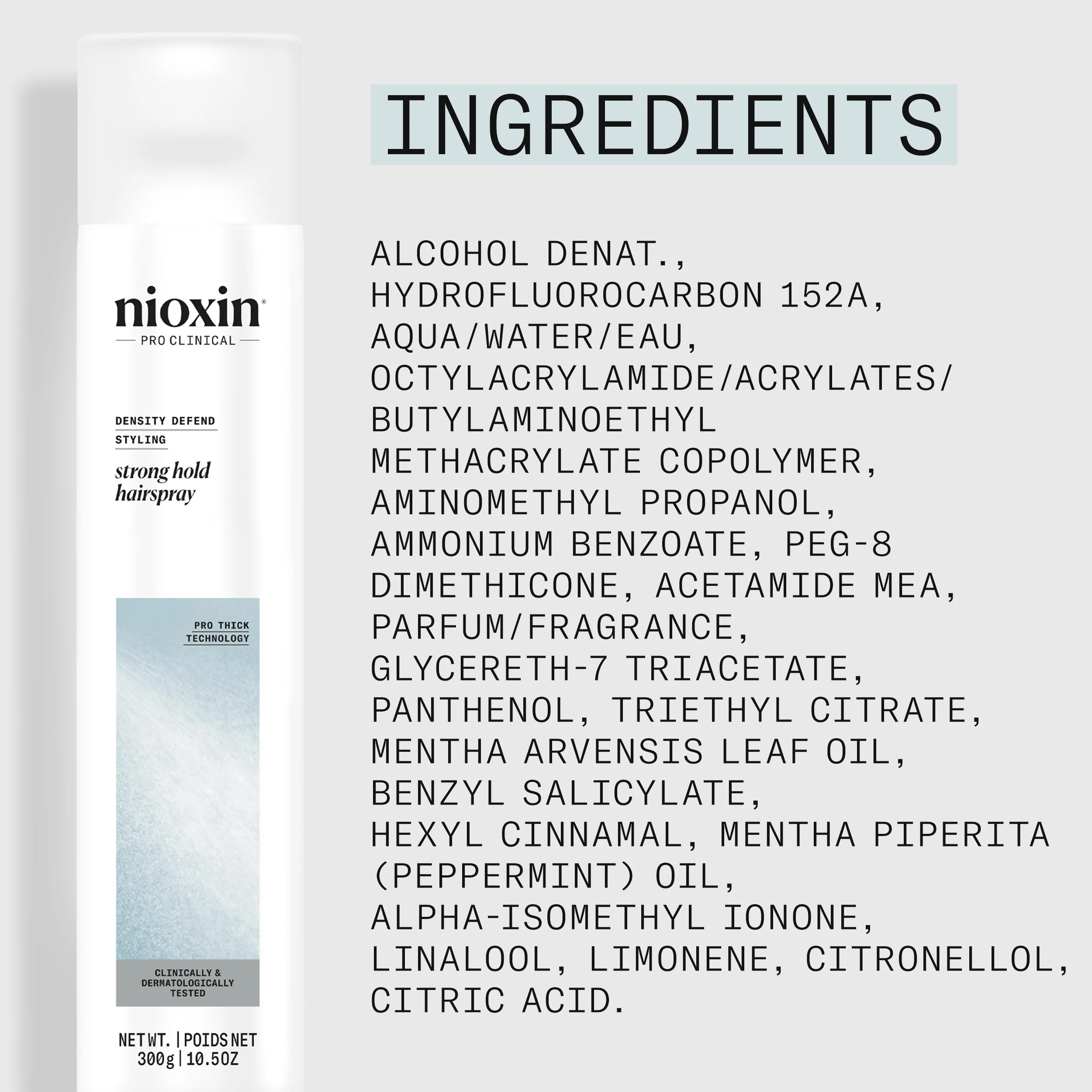 Nioxin Density Defend Styling Strong Hold Hairspray - For Long-Lasting Hairstyles, 300g - Image 8