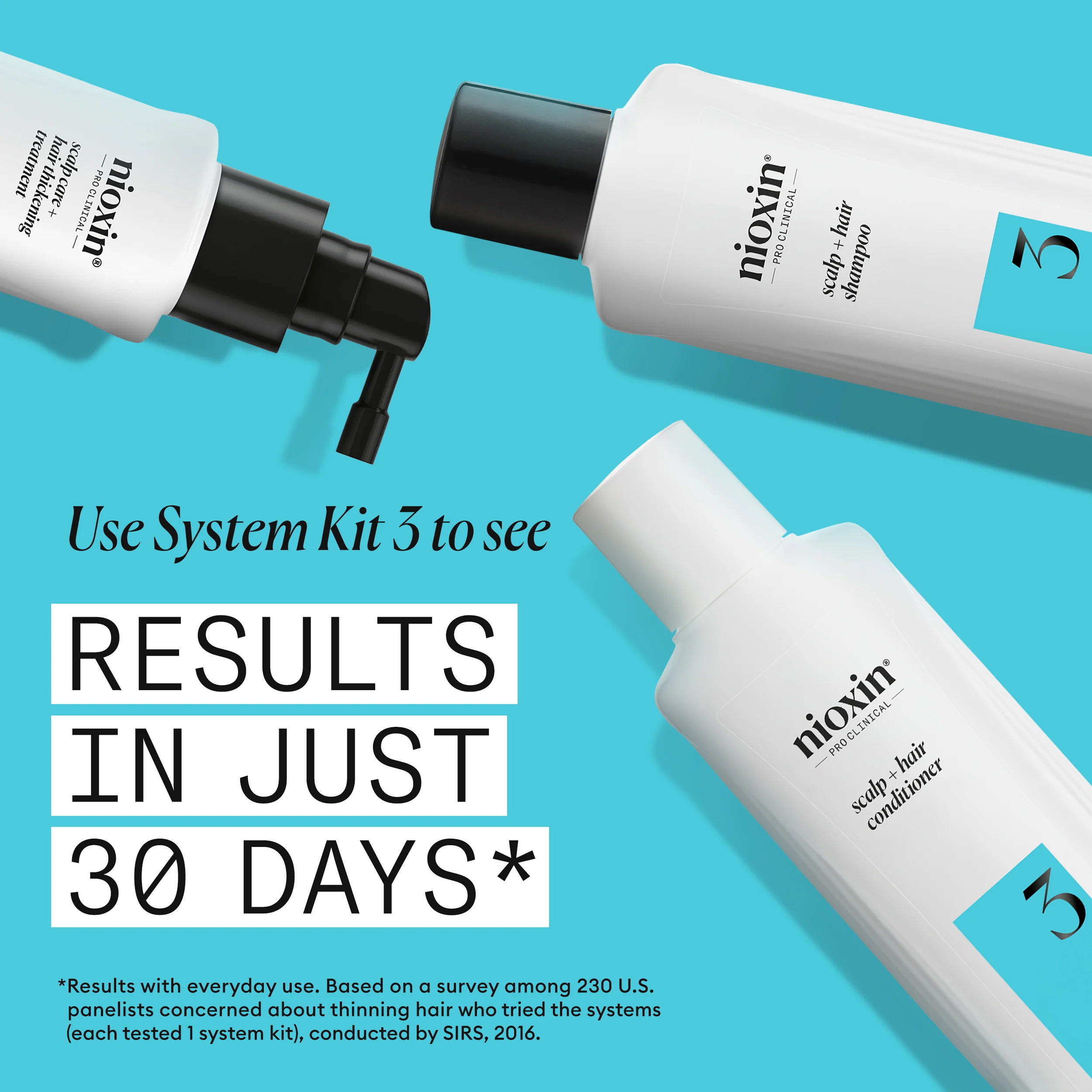 Nioxin System 3 Shampoo + Conditioner Duo - Includes Shampoo and Conditioner - Image 4