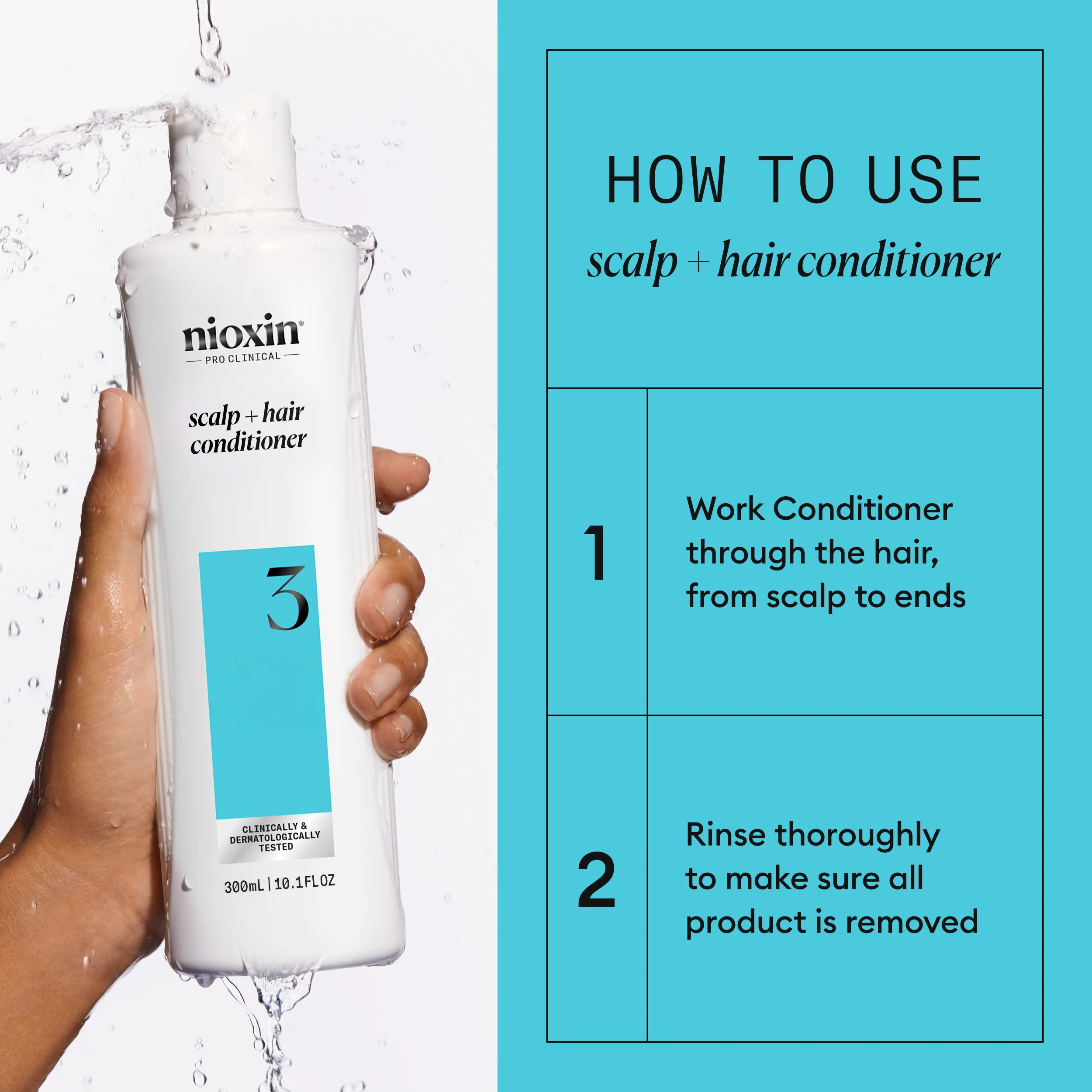 Nioxin System 3 Shampoo + Conditioner Duo - Includes Shampoo and Conditioner - Image 7