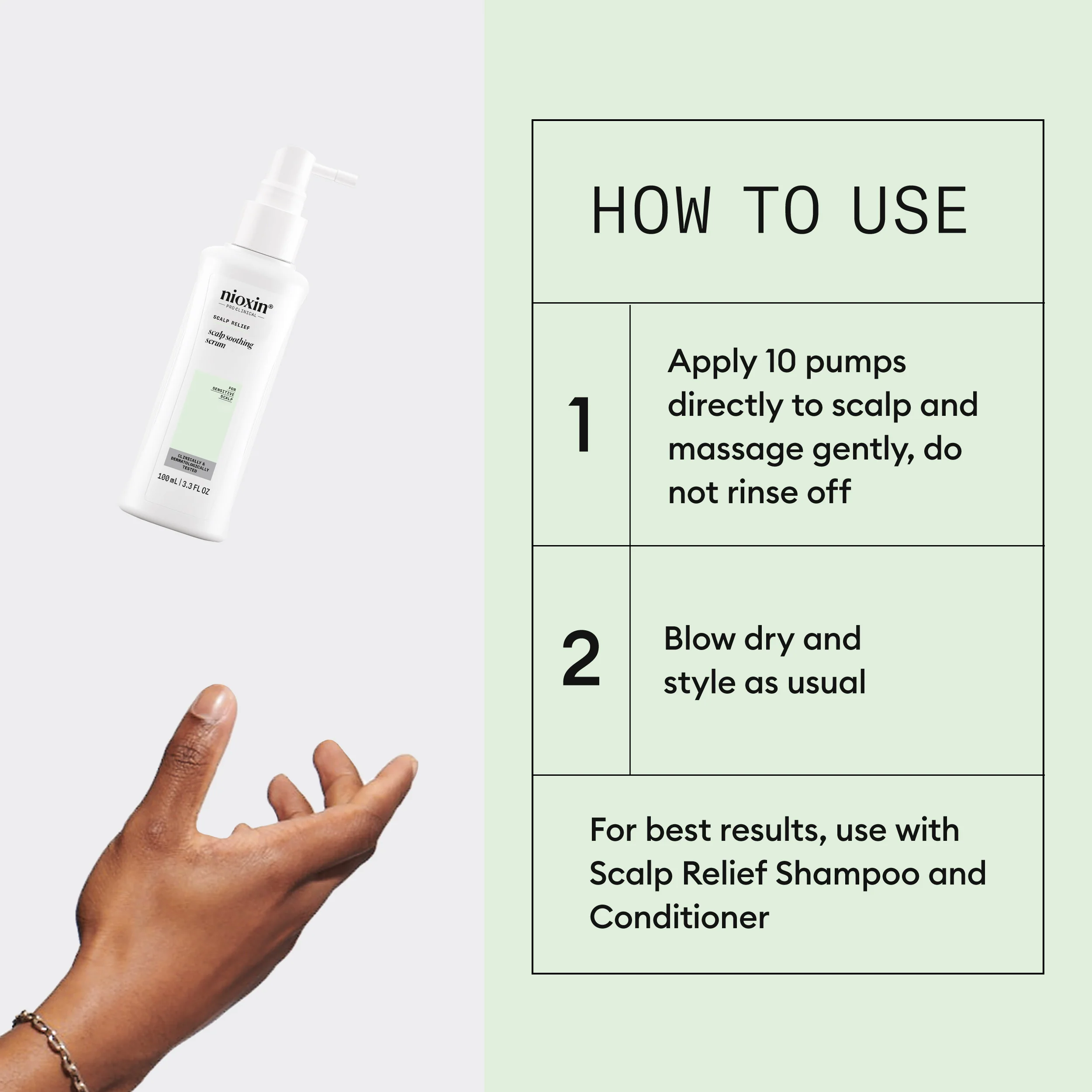 Nioxin Scalp Relief Scalp Soothing Serum - Leave-in Treatment for Sensitive Scalp, 100ml - Image 6