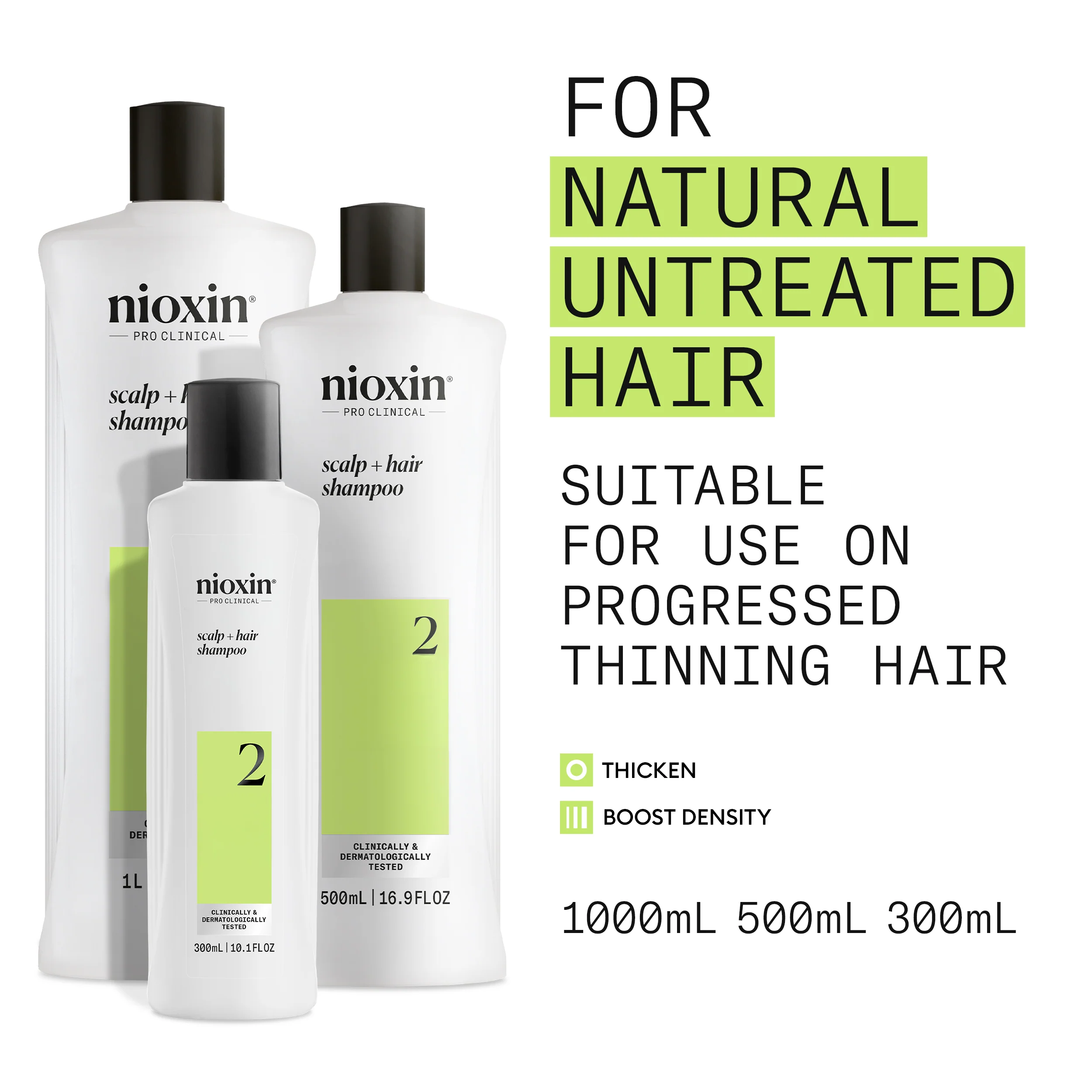 Nioxin System 2 Scalp + Hair Shampoo - Hair Thickening Shampoo - Image 3