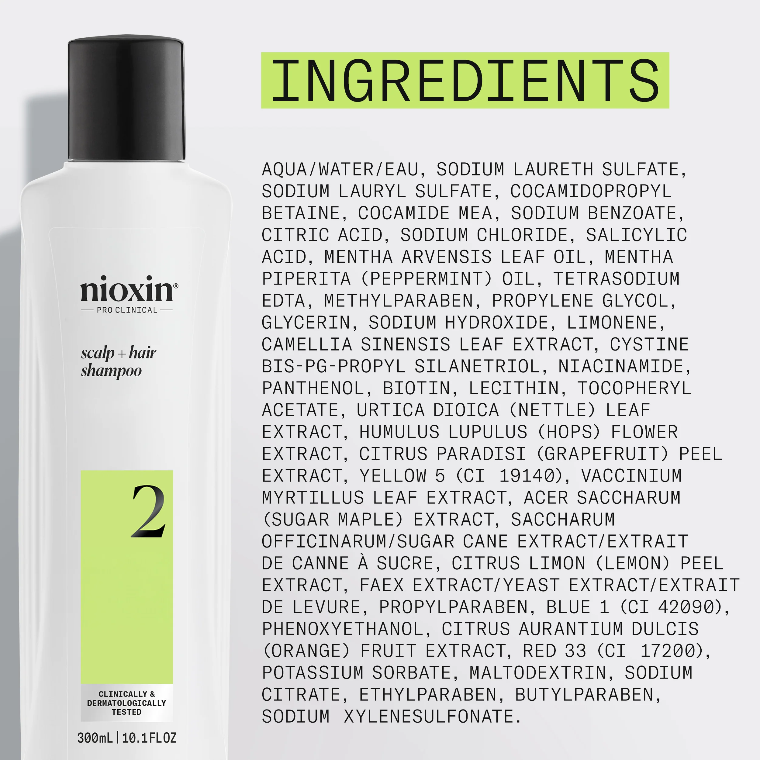 Nioxin System 2 Scalp + Hair Shampoo - Hair Thickening Shampoo - Image 9
