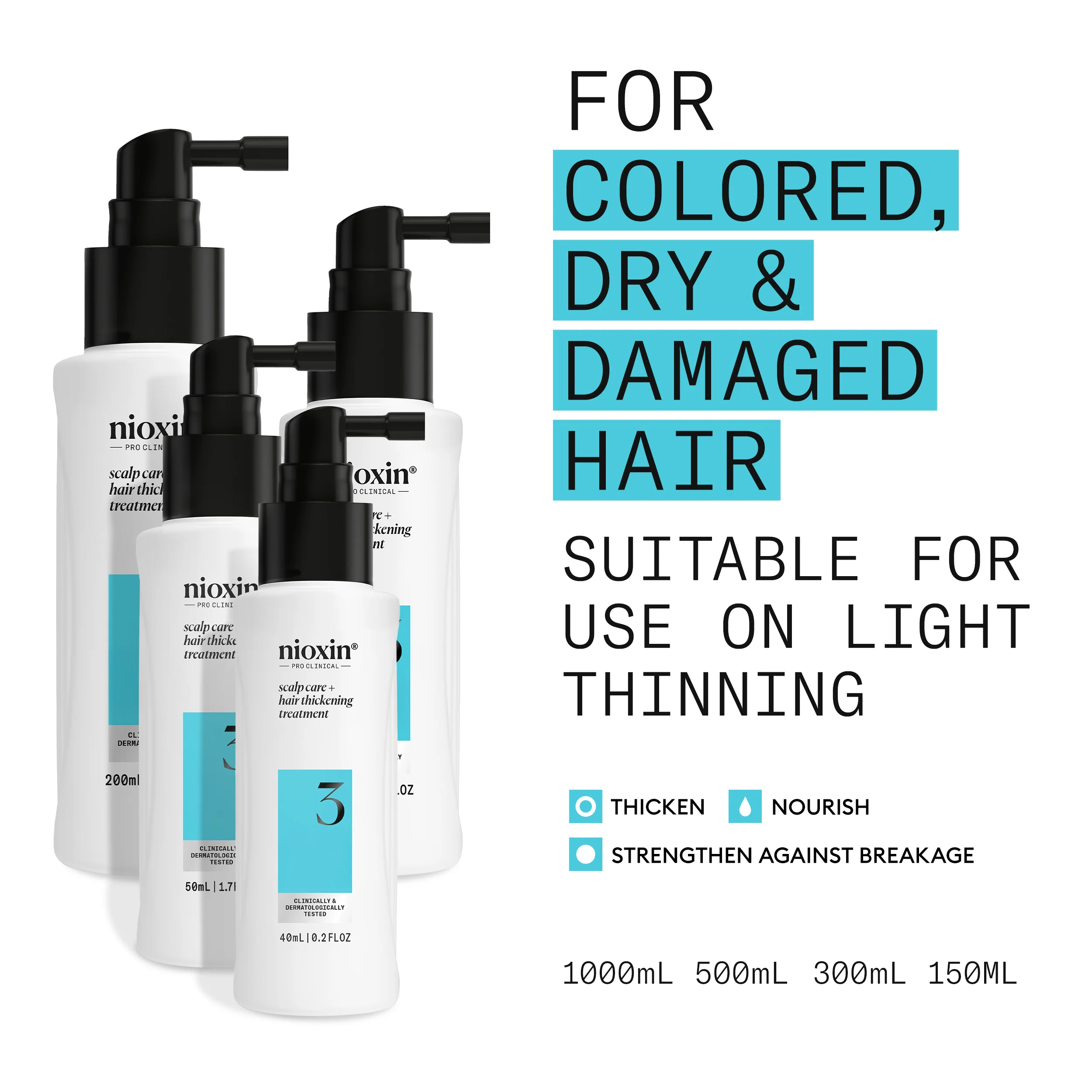 Nioxin System 3 Scalp + Hair Thickening Treatment - Hair Thickening Serum - Image 3