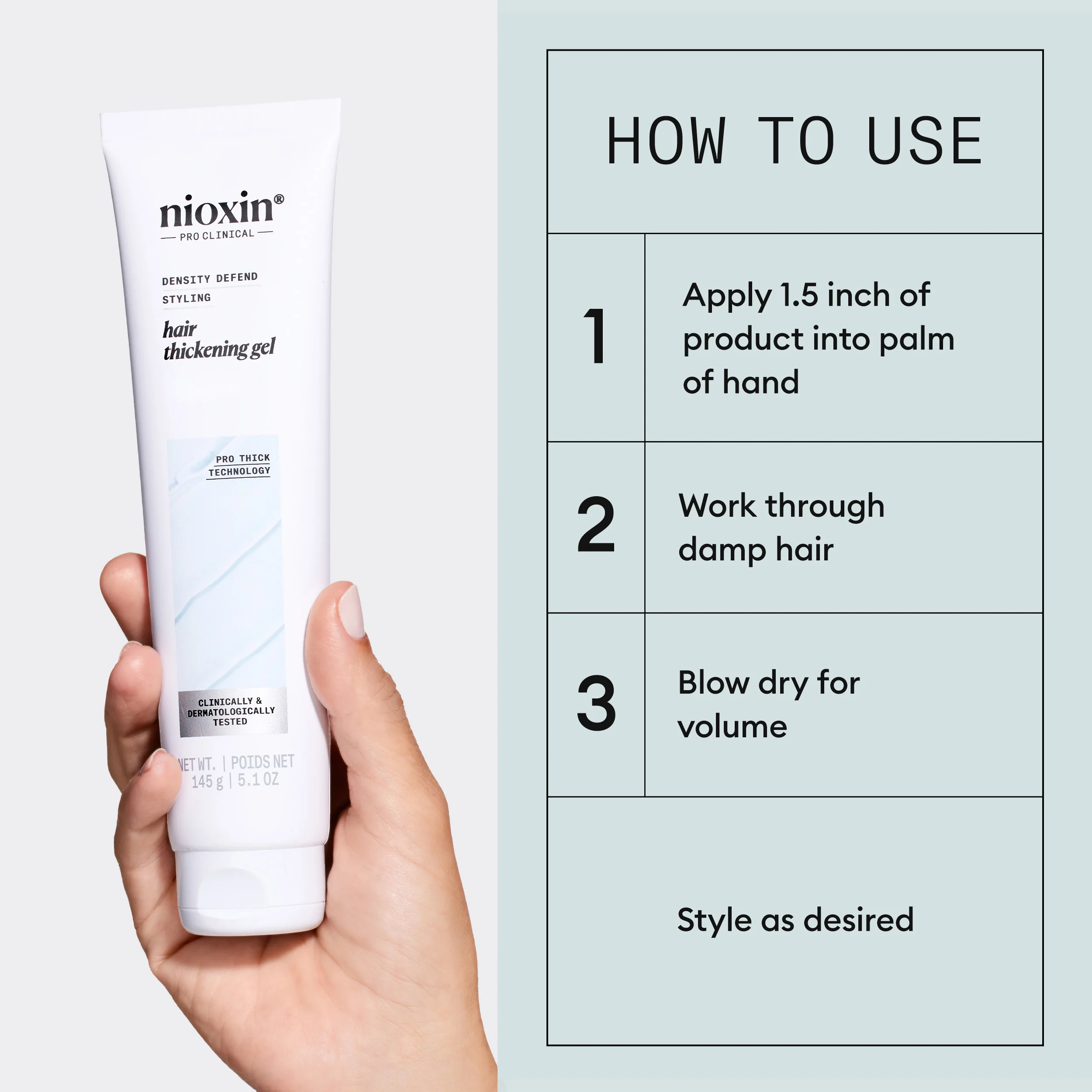 Nioxin Density Defend Hair Thickening Gel - For Volumizing Hair, 145g - Image 6