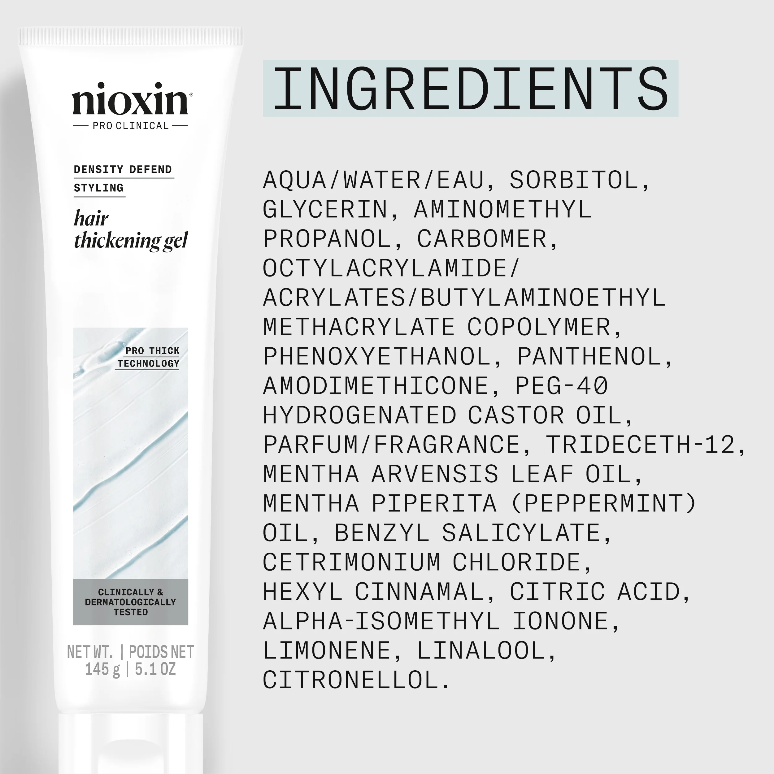 Nioxin Density Defend Hair Thickening Gel - For Volumizing Hair, 145g - Image 8